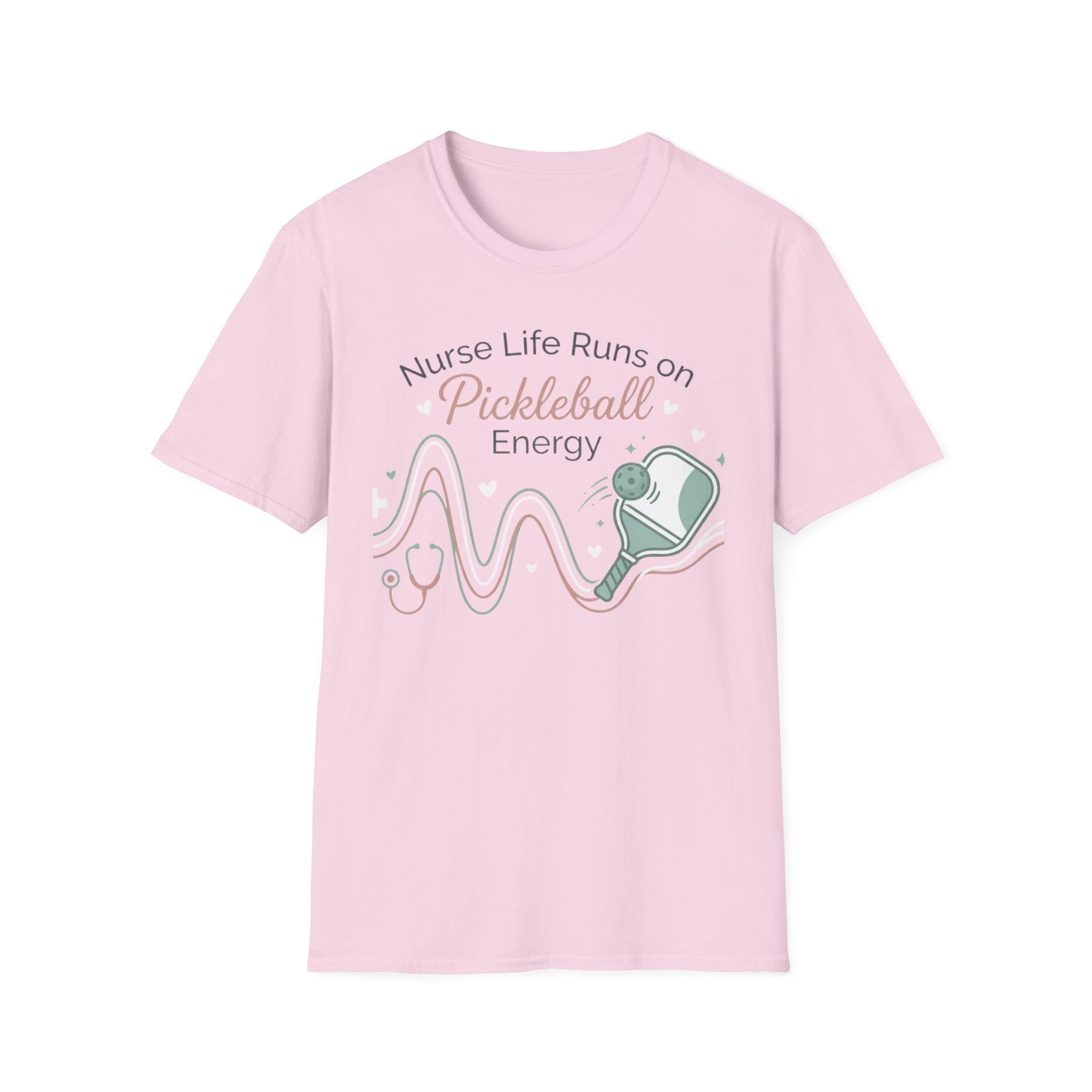 Nurse life runs on pickleball energy T-Shirt