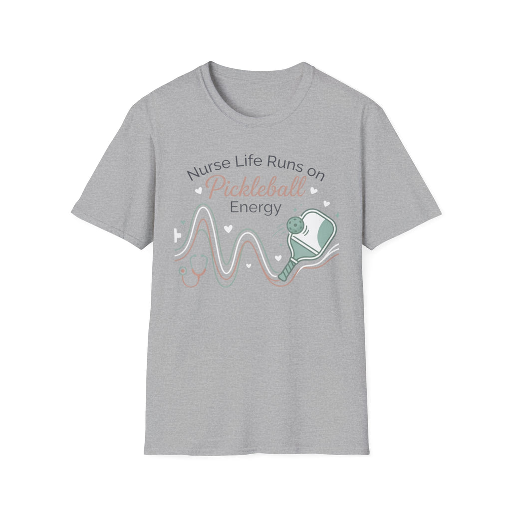 Nurse life runs on pickleball energy T-Shirt
