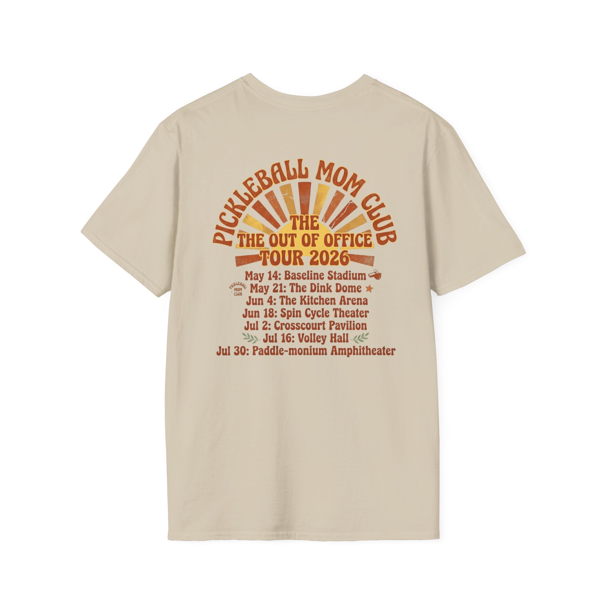 Pickleball Mom's club tour T-Shirt
