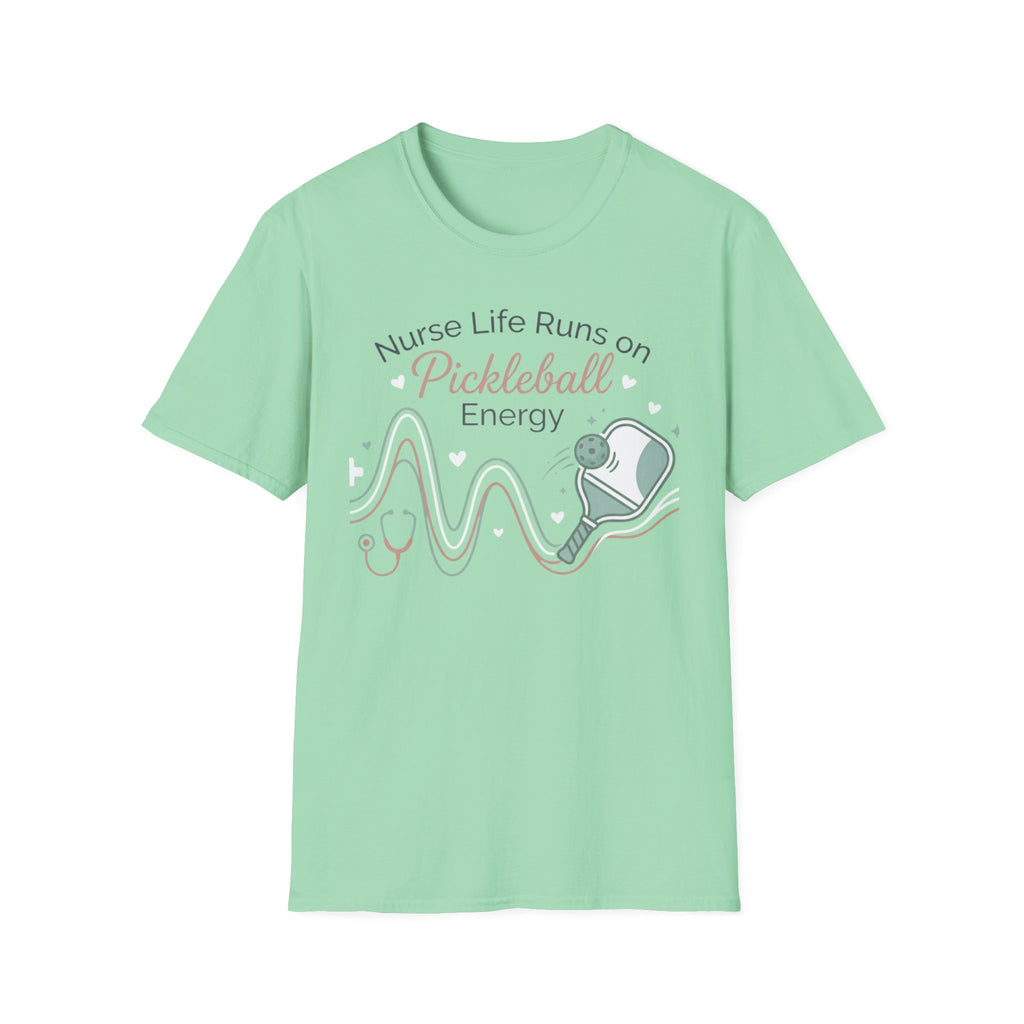 Nurse life runs on pickleball energy T-Shirt