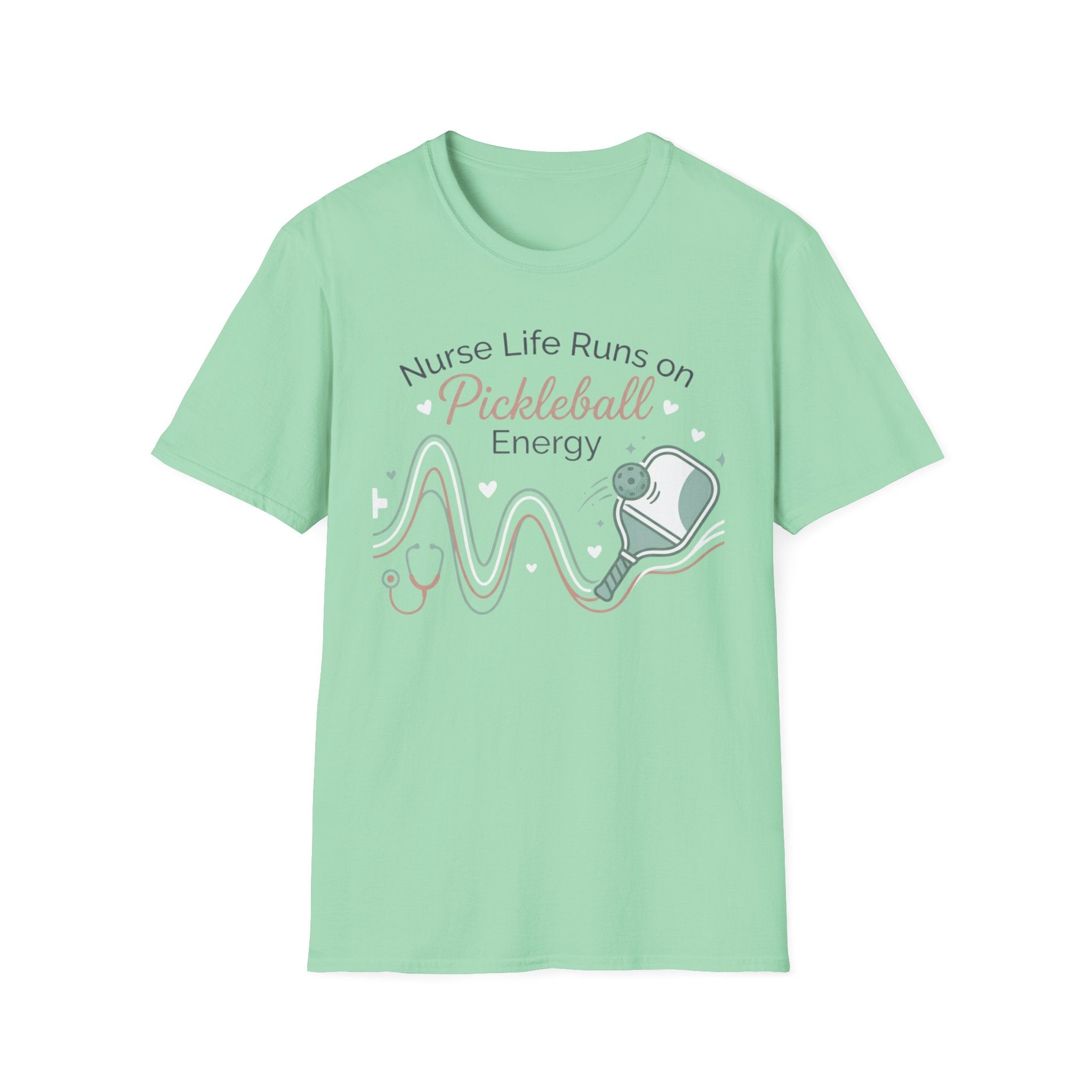 Nurse life runs on pickleball energy T-Shirt