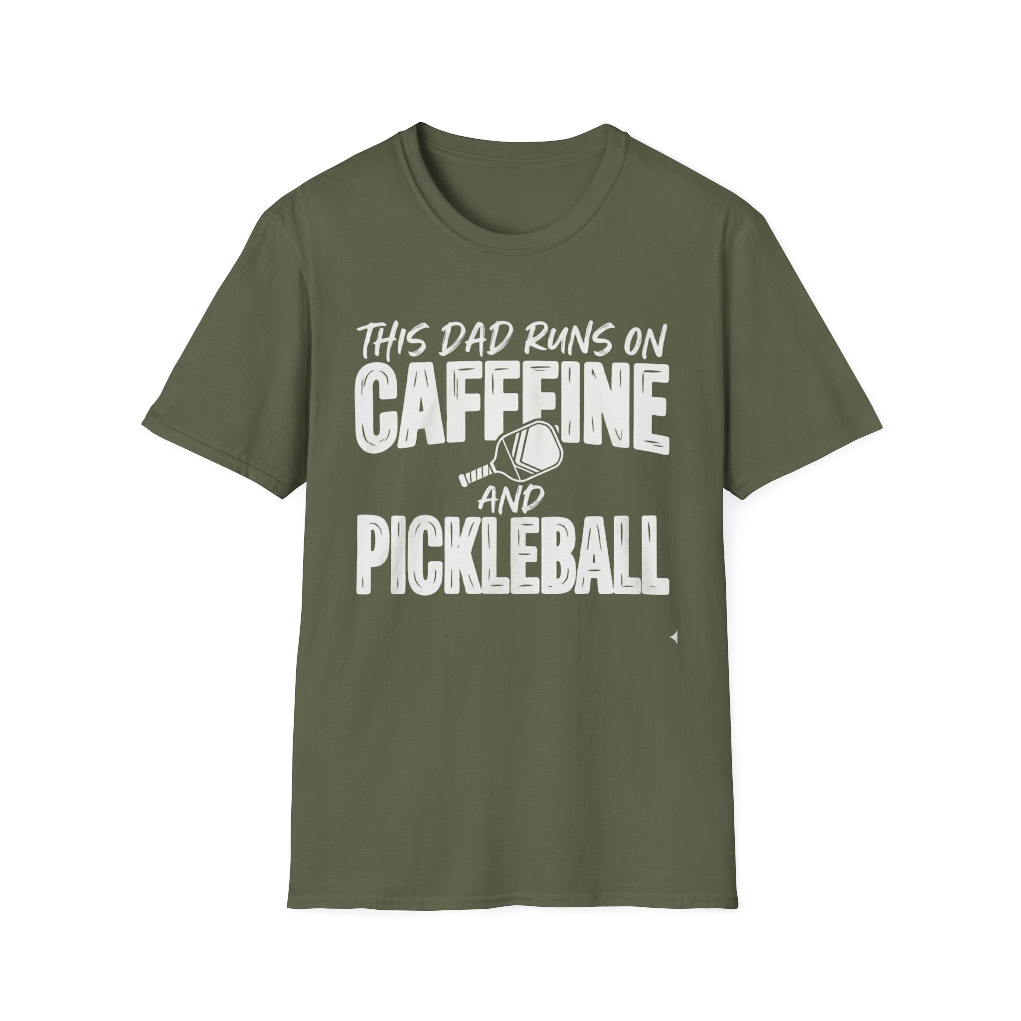 This Dad runs on coffee and Pickleball T-Shirt