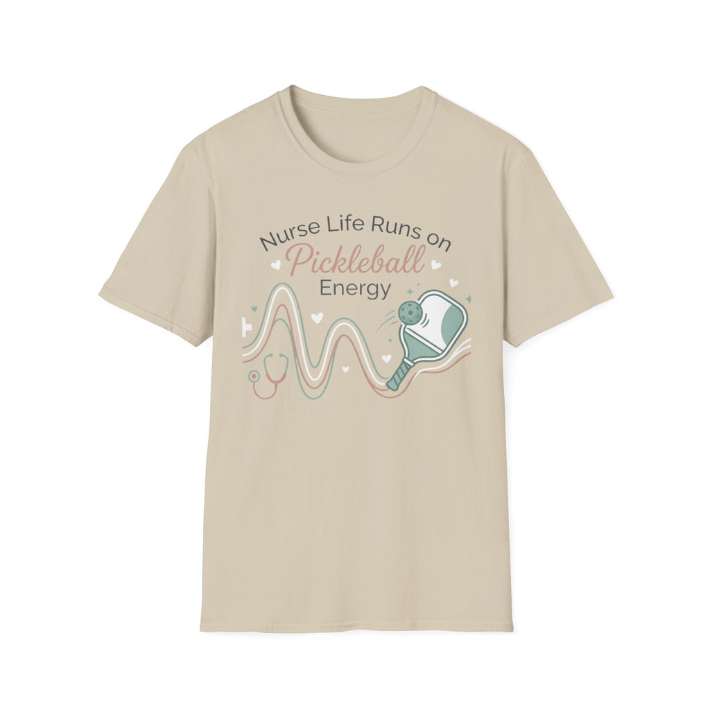 Nurse life runs on pickleball energy T-Shirt