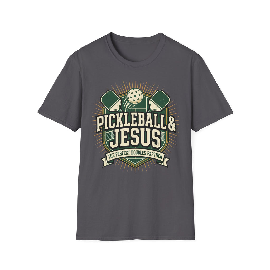 Pickleball And Jesus Perfect doubles T-Shirt