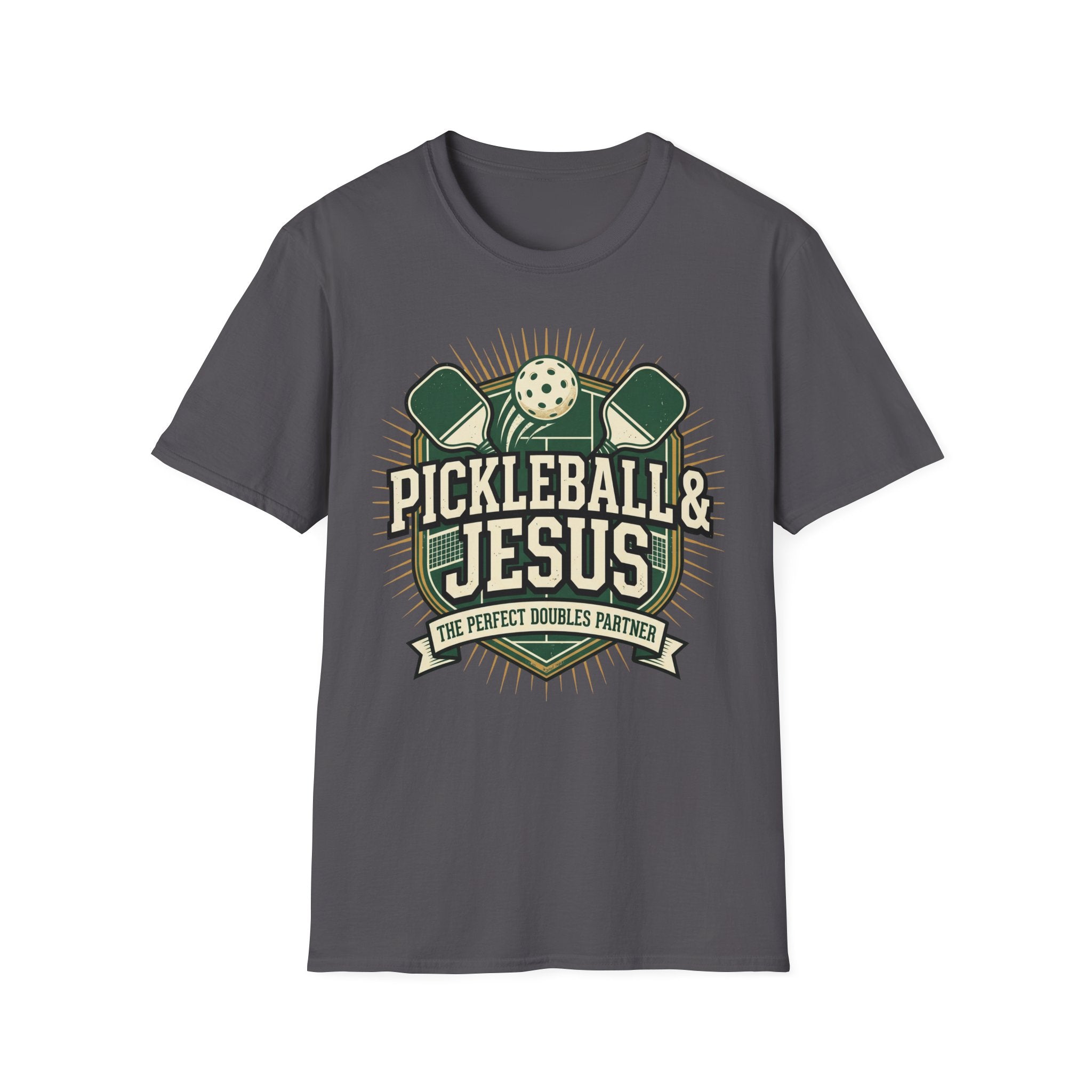 Pickleball And Jesus Perfect doubles T-Shirt