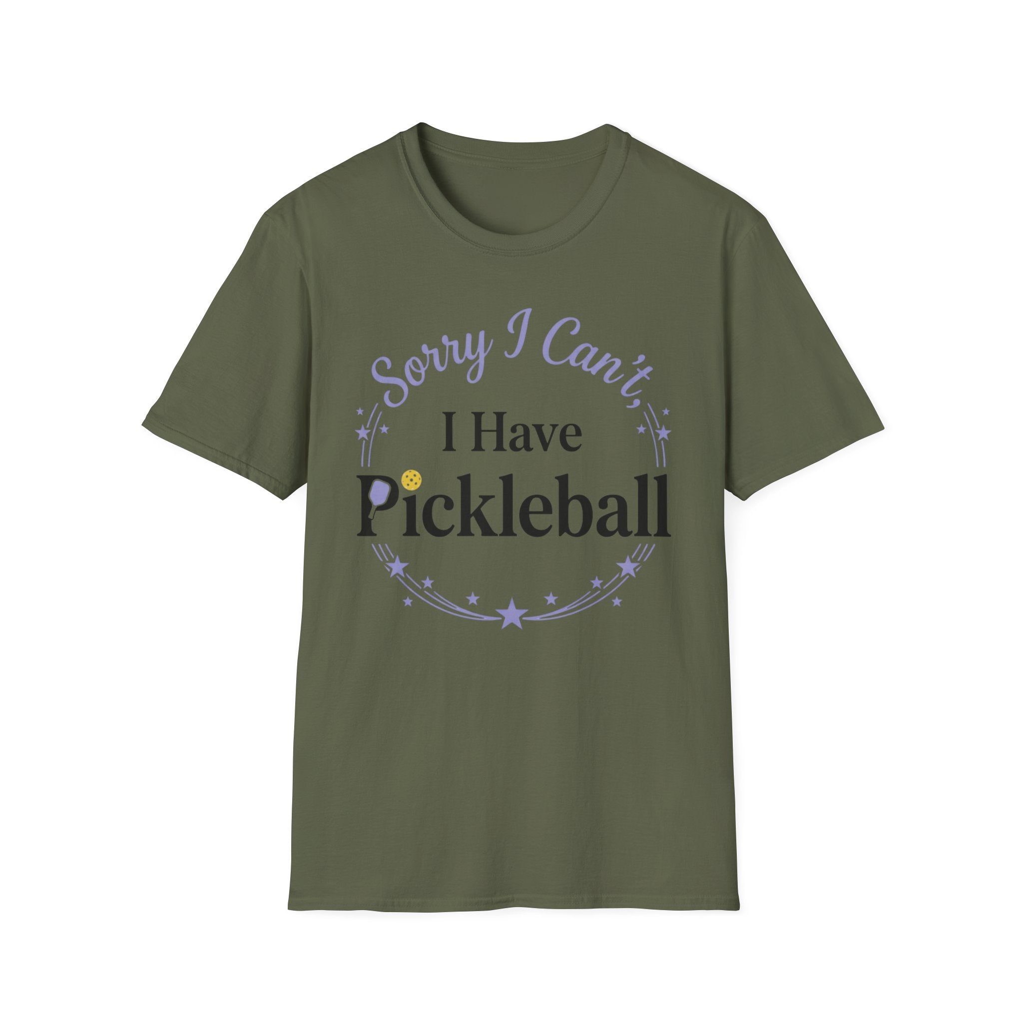 Sorry I can't I have pickelball T-Shirt