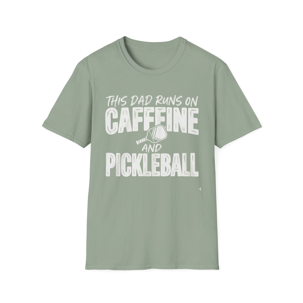 This Dad runs on coffee and Pickleball T-Shirt