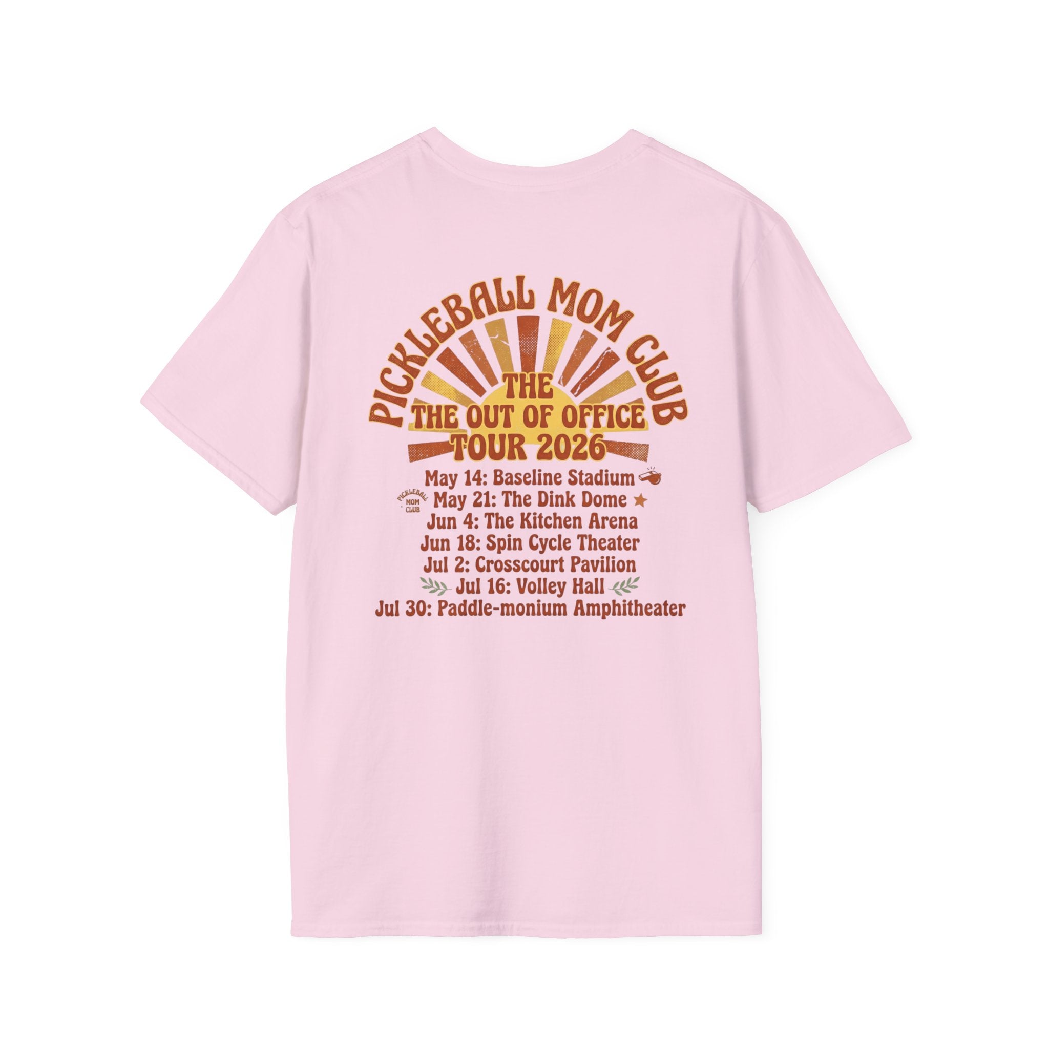 Pickleball Mom's club tour T-Shirt