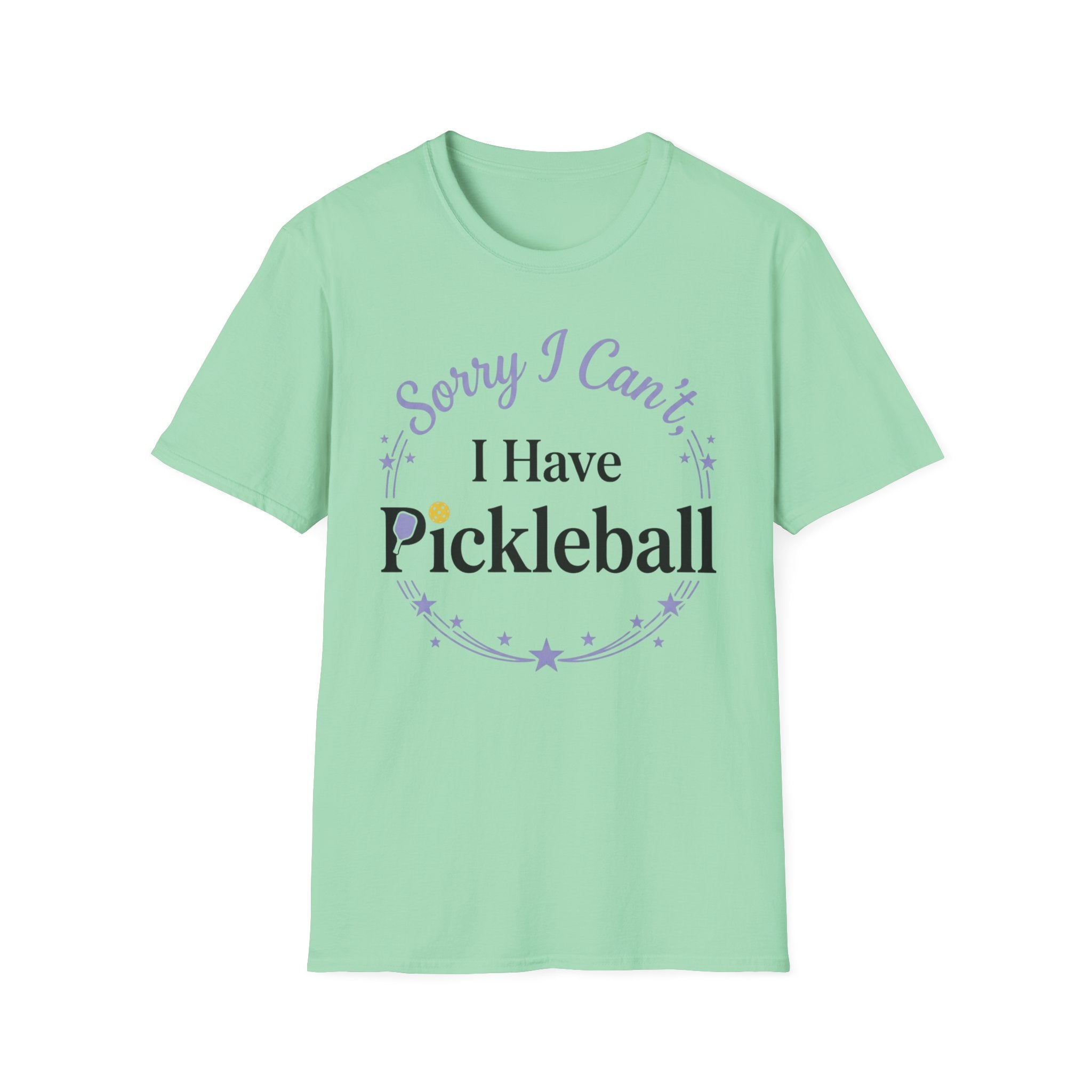 Sorry I can't I have pickelball T-Shirt