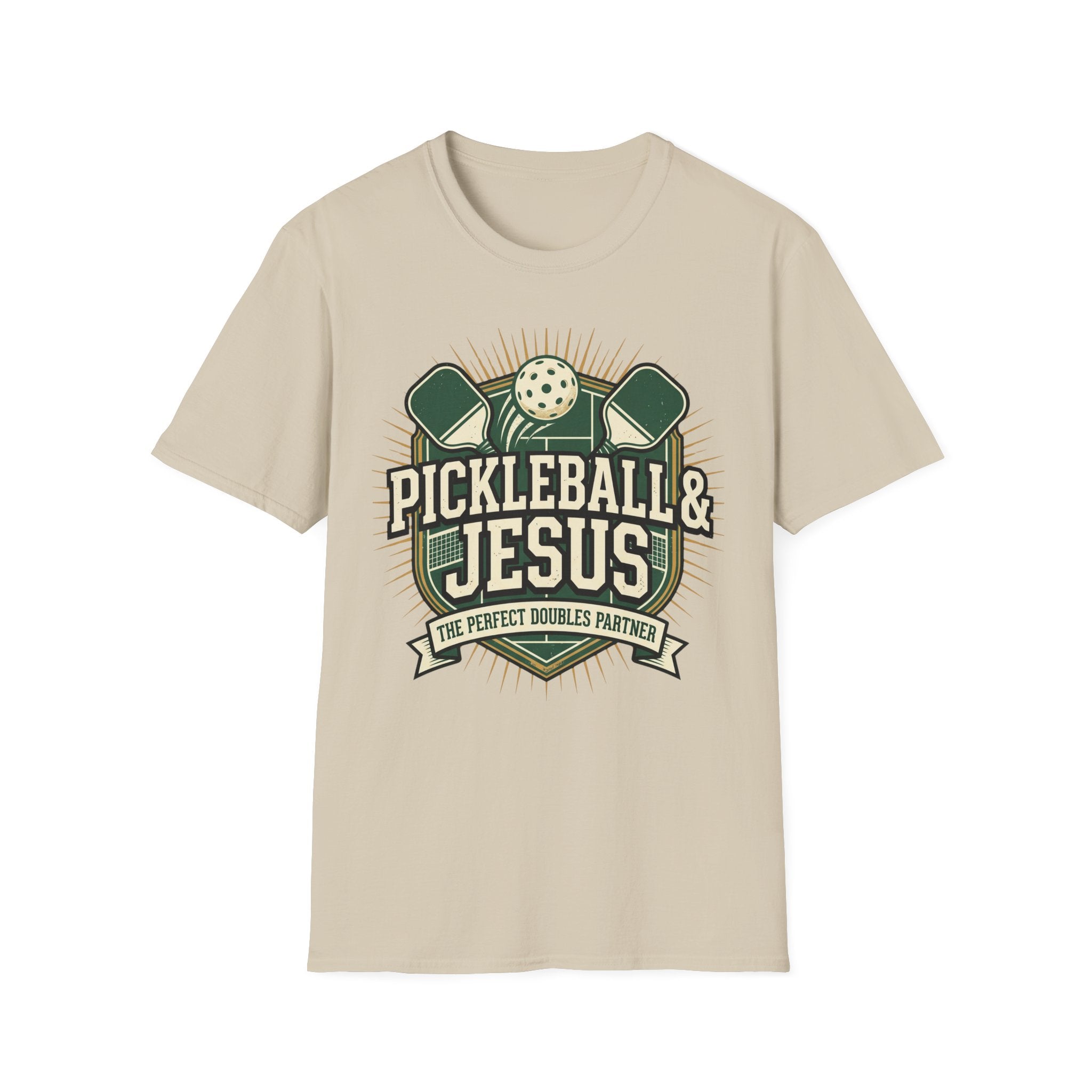 Pickleball And Jesus Perfect doubles T-Shirt