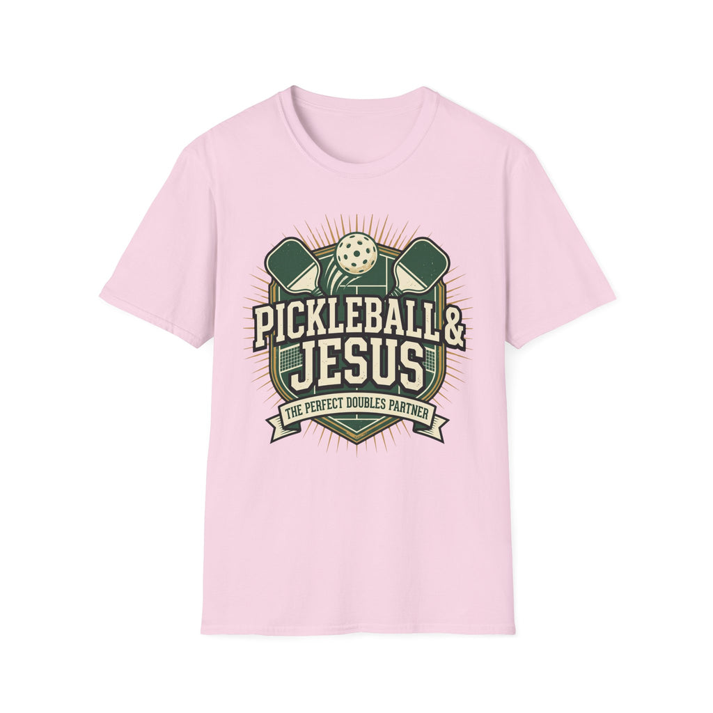 Pickleball And Jesus Perfect doubles T-Shirt