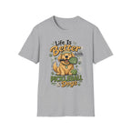 Life is better with pickleball and dogs T-Shirt