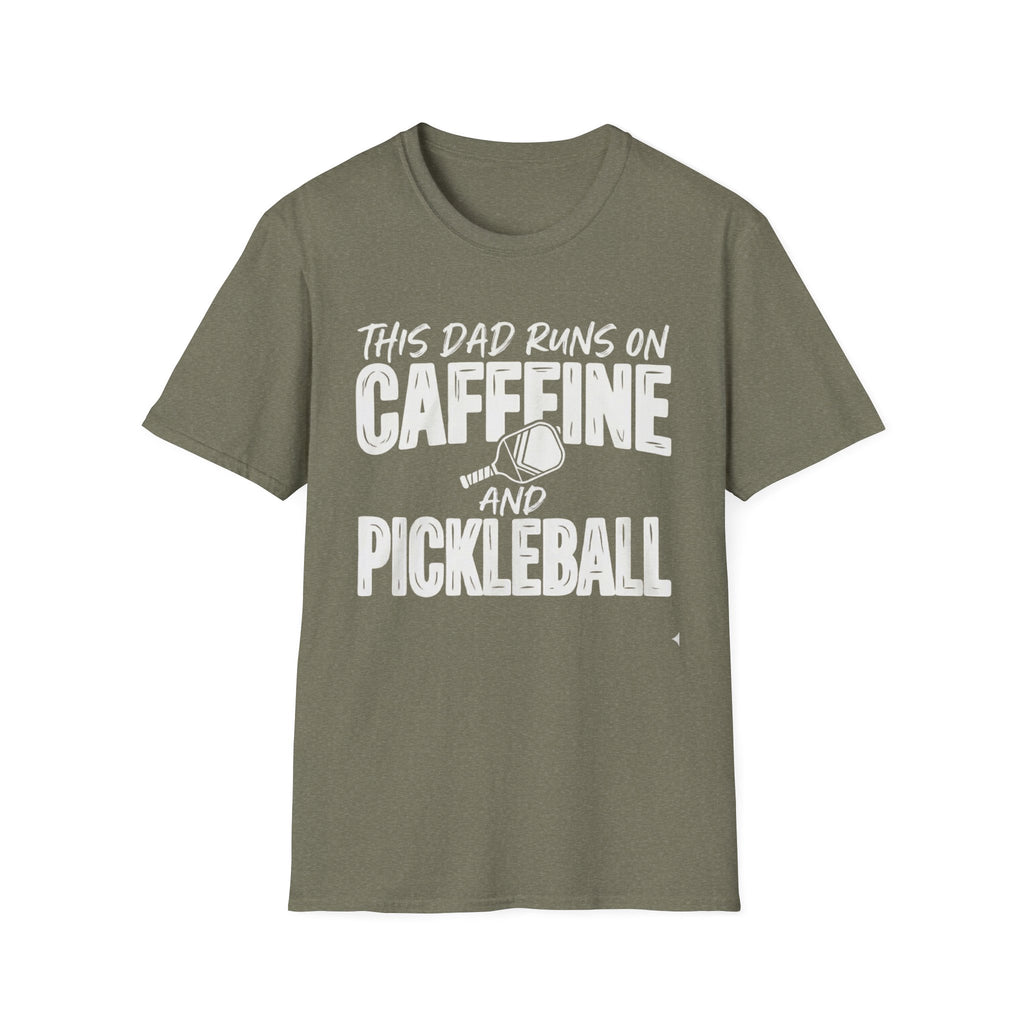 This Dad runs on coffee and Pickleball T-Shirt