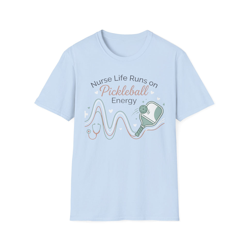 Nurse life runs on pickleball energy T-Shirt
