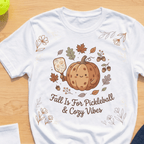 Fall is pickleball cozy vibes T-Shirt