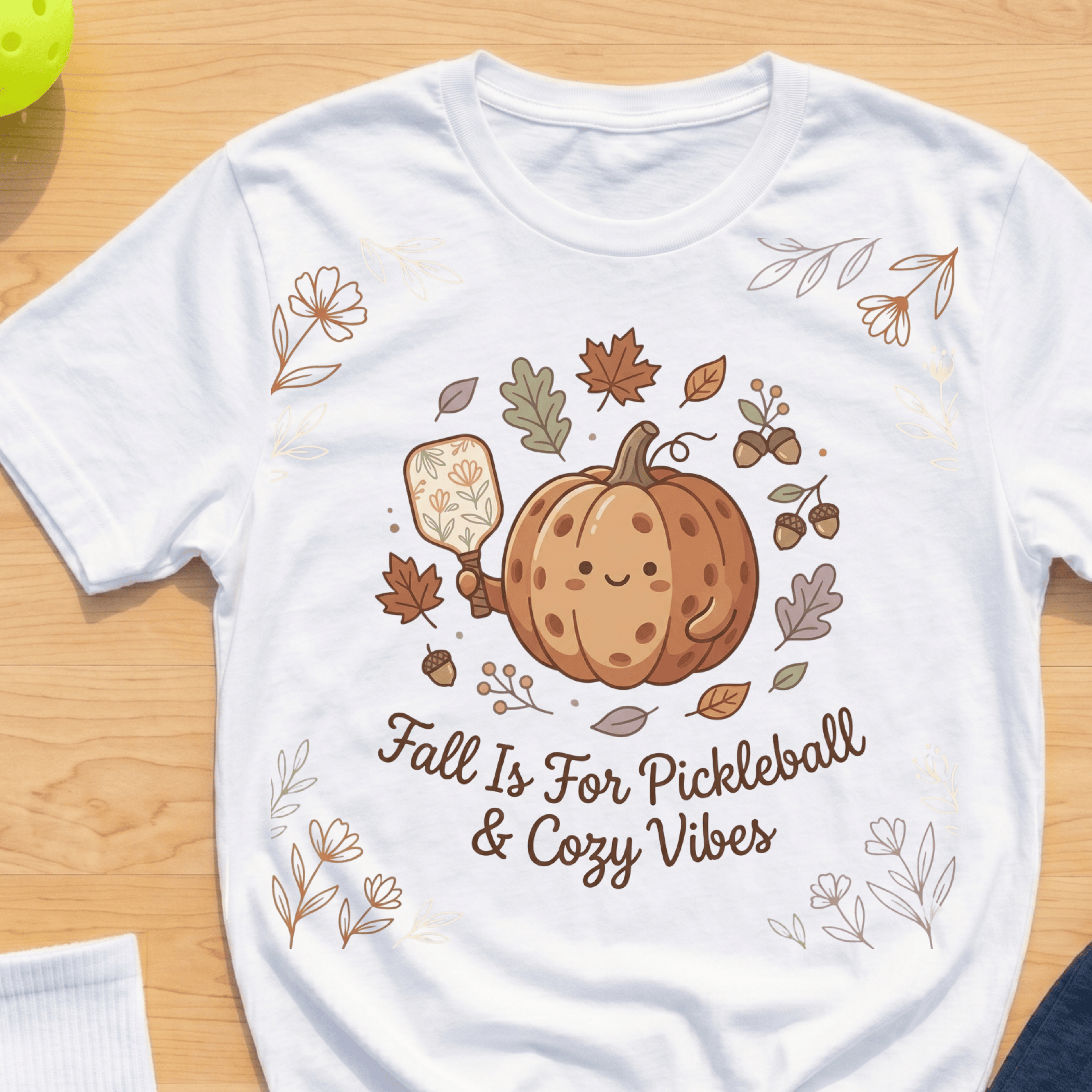 Fall is pickleball cozy vibes T-Shirt