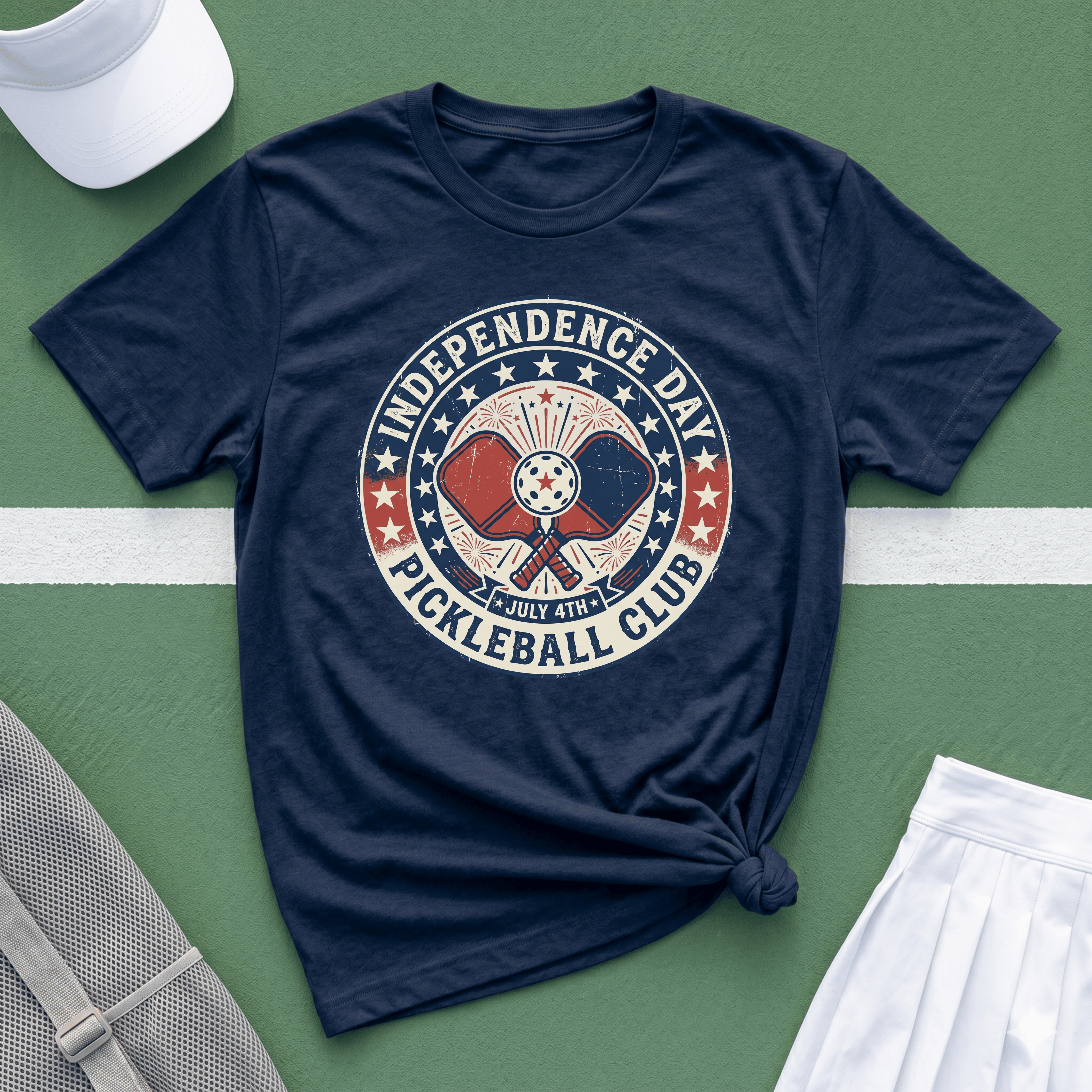 Independence Day Pickleball Club T-Shirt